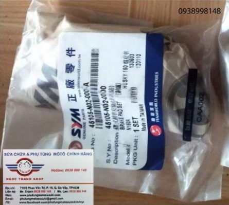 Bố thắng trước má phanh trước Husky150 Bố thắng trước má phanh trước Husky150